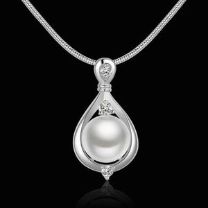 ✨Just In✨ Silver Drop Simulated Pearl Necklace